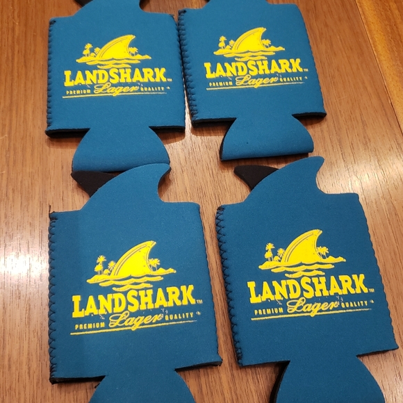4 Landshark Lager Beer Koozie/Holder - Picture 4 of 5